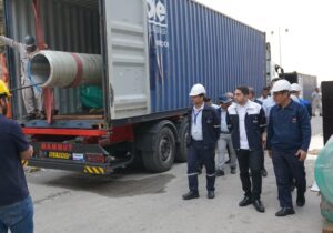 ورود محموله استراتژیک لولههای خط PRG به مجتمع کیمیای پارس خاورمیانه